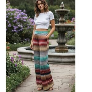 NWT Kori low rise rolled waist Pallazzo pants